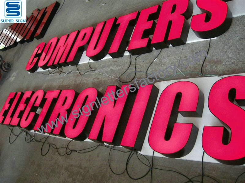 frontlit LED channel lettering